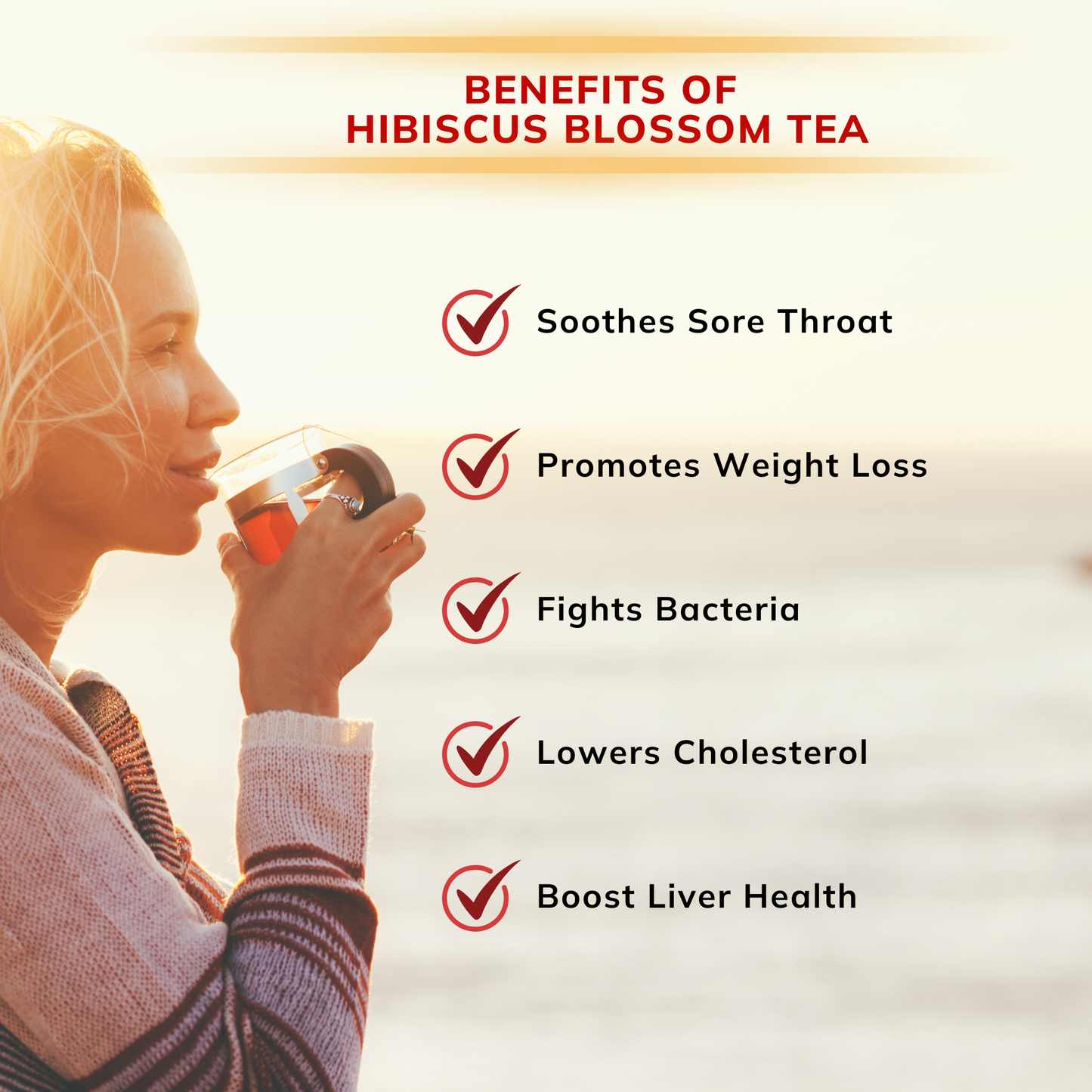 Organic Hibiscus Blossom - 4 oz